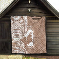 Mother's Day Quilt Polynesia Vintage Hibiscus - Brown LT7 - Polynesian Pride