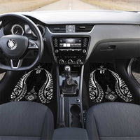 2025 Rugby Championship New Zealand Custom Car Mats Poutama Motifs LT7 Set 2pcs - Front Black - Polynesian Pride