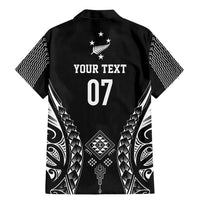 2025 Rugby Championship New Zealand Custom Family Matching Mermaid Dress and Hawaiian Shirt Poutama Motifs LT7 - Polynesian Pride