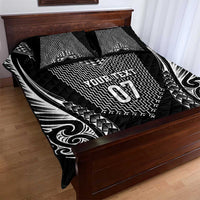 2025 Rugby Championship New Zealand Custom Quilt Bed Set Poutama Motifs LT7 - Polynesian Pride