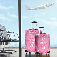 2025 Rugby Championship New Zealand Custom Luggage Cover Poutama Motifs - Pink Out - Polynesian Pride