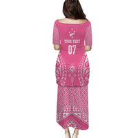 2025 Rugby Championship New Zealand Custom Puletasi Poutama Motifs - Pink Out LT7 - Polynesian Pride