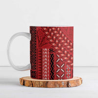 Samoa FAST Siapo Ceramic Mug Tatau-Ulafala Vines - Polynesian Pride