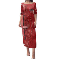 Samoa FAST Siapo Family Matching Puletasi and Hawaiian Shirt Tatau-Ulafala Vines - Polynesian Pride