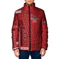 Samoa FAST Siapo Padded Jacket Tatau-Ulafala Vines - Polynesian Pride