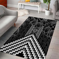 Aotearoa Taniko Pattern Area Rug Poutama Mix Kowhai Flowers