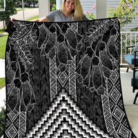Aotearoa Taniko Pattern Quilt Poutama Mix Kowhai Flowers LT7 Grey - Polynesian Pride
