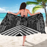 Aotearoa Taniko Pattern Sarong Poutama Mix Kowhai Flowers LT7 - Polynesian Pride