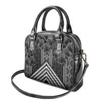 Aotearoa Taniko Pattern Shoulder Handbag Poutama Mix Kowhai Flowers LT7 - Polynesian Pride