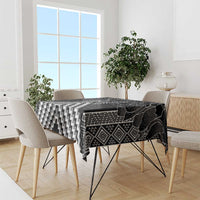 Aotearoa Taniko Pattern Tablecloth Poutama Mix Kowhai Flowers LT7 - Polynesian Pride