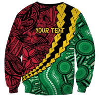 Vanuatu Personalized Tribal Sweatshirt Aboriginal Inspired Mix Style - Polynesian Pride