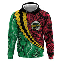 Vanuatu Personalized Tribal Zip Hoodie Aboriginal Inspired Mix Style - Polynesian Pride