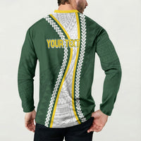 Cook Islands Rugby Personalized Avaiki Button Sweatshirt GO Kuki