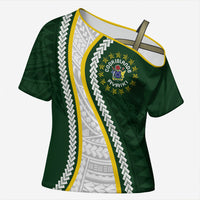 Cook Islands Rugby Personalized Avaiki Cross Shoulder Shirt GO Kuki