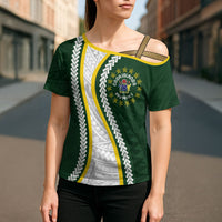 Cook Islands Rugby Personalized Avaiki Cross Shoulder Shirt GO Kuki