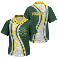 Cook Islands Rugby Personalized Avaiki Family Matching Long Sleeve Bodycon Dress and Hawaiian Shirt GO Kuki