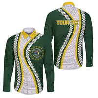 Cook Islands Rugby Personalized Avaiki Family Matching Short Sleeve Bodycon Dress and Hawaiian Shirt GO Kuki
