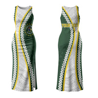 Cook Islands Rugby Personalized Avaiki Family Matching Tank Maxi Dress and Hawaiian Shirt GO Kuki