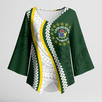 Cook Islands Rugby Personalized Avaiki Kimono Sleeve Blouse GO Kuki