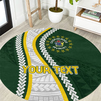 Cook Islands Rugby Personalized Avaiki Round Carpet GO Kuki