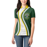 Cook Islands Rugby Personalized Avaiki Women Polo Shirt GO Kuki
