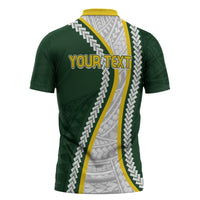 Cook Islands Rugby Personalized Avaiki Zipper Polo Shirt GO Kuki