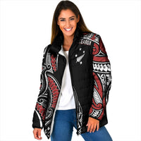 New Zealand Darts Personalized Hei Manaia Padded Jacket Classic Kowhaiwhai