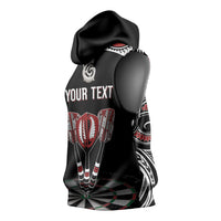 New Zealand Darts Personalized Hei Manaia Sleeveless Hoodie Classic Kowhaiwhai