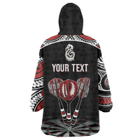 New Zealand Darts Personalized Hei Manaia Wearable Blanket Hoodie Classic Kowhaiwhai