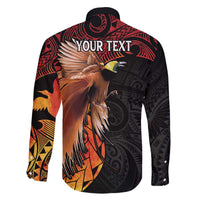 Papua New Guinea Personalised Family Matching Puletasi and Hawaiian Shirt Grunge Style 49th Independence Anni