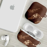 Aloha Hawaii Floral Tapa AirPods Case Patchwork Mocha - Polynesian Pride