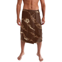 Aloha Hawaii Floral Tapa Lavalava Patchwork Mocha - Polynesian Pride