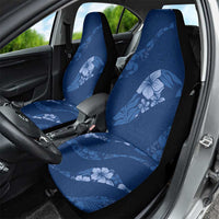 Aloha Hawaii Floral Tapa Car Seat Cover Patchwork Navy - Polynesian Pride