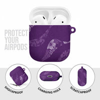 Aloha Hawaii Floral Tapa AirPods Case Patchwork Violet - Polynesian Pride