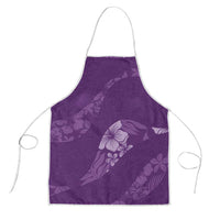 Aloha Hawaii Floral Tapa Apron Patchwork Violet - Polynesian Pride