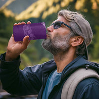 Aloha Hawaii Floral Tapa 4 in 1 Can Cooler Tumbler Patchwork Violet - Polynesian Pride