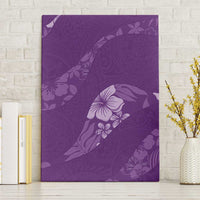 Aloha Hawaii Floral Tapa Canvas Wall Art Patchwork Violet LT7 Without Frame Violet - Polynesian Pride