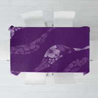 Aloha Hawaii Floral Tapa Tablecloth Patchwork Violet - Polynesian Pride
