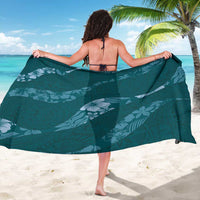 Aloha Hawaii Floral Tapa Sarong Patchwork Teal - Polynesian Pride