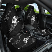 Aloha Hawaii Floral Tapa Car Seat Cover Patchwork Charcoal - Polynesian Pride