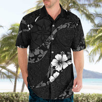 Aloha Hawaii Floral Tapa Hawaiian Shirt Patchwork Charcoal LT7 - Polynesian Pride