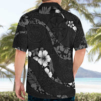 Aloha Hawaii Floral Tapa Hawaiian Shirt Patchwork Charcoal LT7 - Polynesian Pride