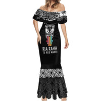 personalised-kia-kaha-te-reo-maori-mermaid-dress-hei-tiki-mix-koru-black