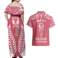 personalised-kia-kaha-te-reo-maori-couples-matching-off-shoulder-maxi-dress-and-hawaiian-shirt-hei-tiki-mix-koru-pink