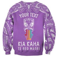 personalised-kia-kaha-te-reo-maori-sweatshirt-hei-tiki-mix-koru-purple