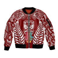 personalised-kia-kaha-te-reo-maori-sleeve-zip-bomber-jacket-hei-tiki-mix-koru-red