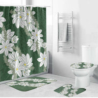 Ia Orana Tahiti Tiare Bathroom Set Sage Green Lei - Polynesian Pride