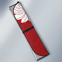 Ia Orana Tahiti Tiare Auto Sun Shade Crimson Lei LT7 - Polynesian Pride