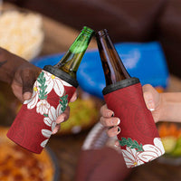 Ia Orana Tahiti Tiare 4 in 1 Can Cooler Tumbler Crimson Lei LT7 - Polynesian Pride