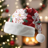 Ia Orana Tahiti Tiare Christmas Santa Hat Crimson Lei - Polynesian Pride